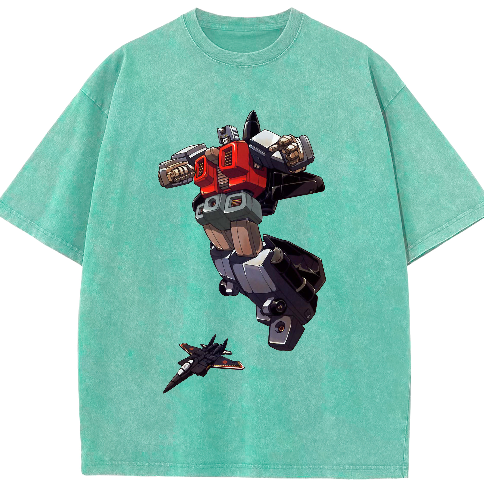 （画像用）  綿100% ヴィンテージ風 半袖Tシャツ（フロントプリント）